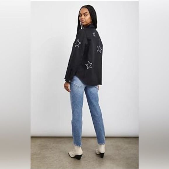 Rails Loren Metallic Stars Shirt Jacket. M - Picture 4 of 4